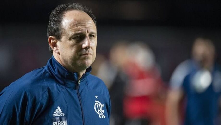 Rogério Ceni, técnico do Flamengo, durante jogo com o São Paulo no Morumbi