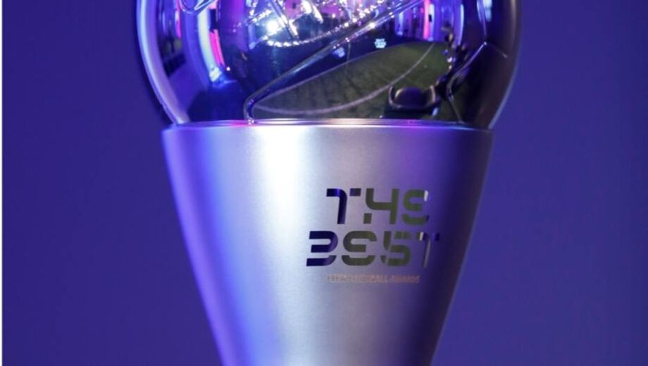 Detalhe do prêmio 'Fifa The Best'