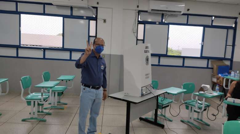 O candidato Barbosinha