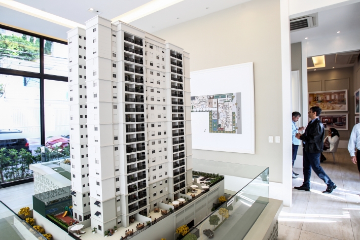 Maquete de empreendimento da Cyrela em Santo André (SP)