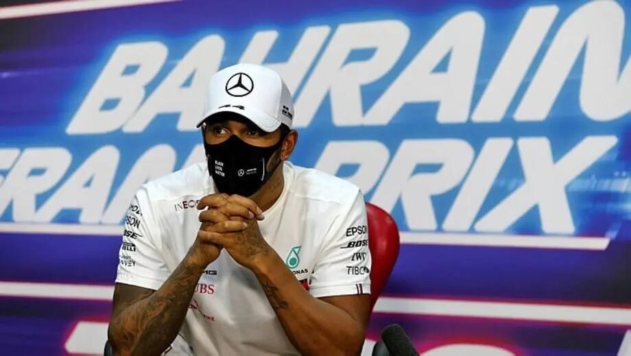 Lewis Hamilton, em entrevista coletiva, após conquistar a pole position do GP do Bahrein