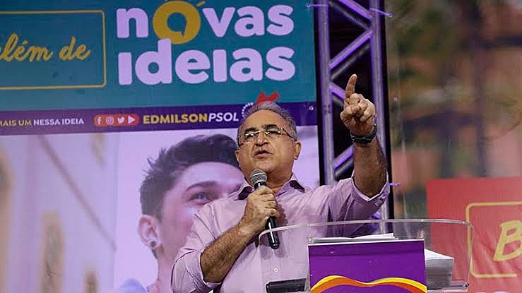 Edmilson Rodrigues aparece com 38% das intenções no primeiro turno