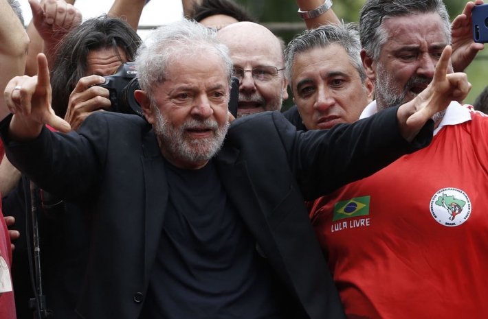 O candidato à presidente pelo PT, Luiz Inácio Lula da Silva.