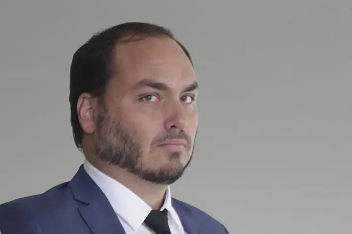 O vereador Carlos Bolsonaro, filho do presidente Jair Bolsonaro.