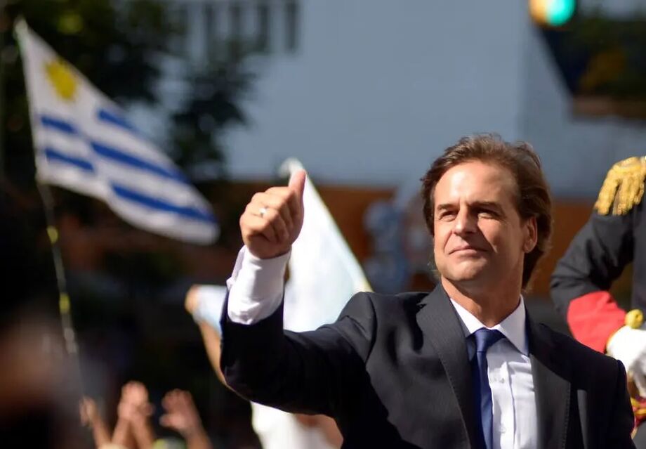 Presidente do Uruguai, Luis Lacalle Pou, em Montevidéu: decreto para facilitar a mudança de argentinos ricos