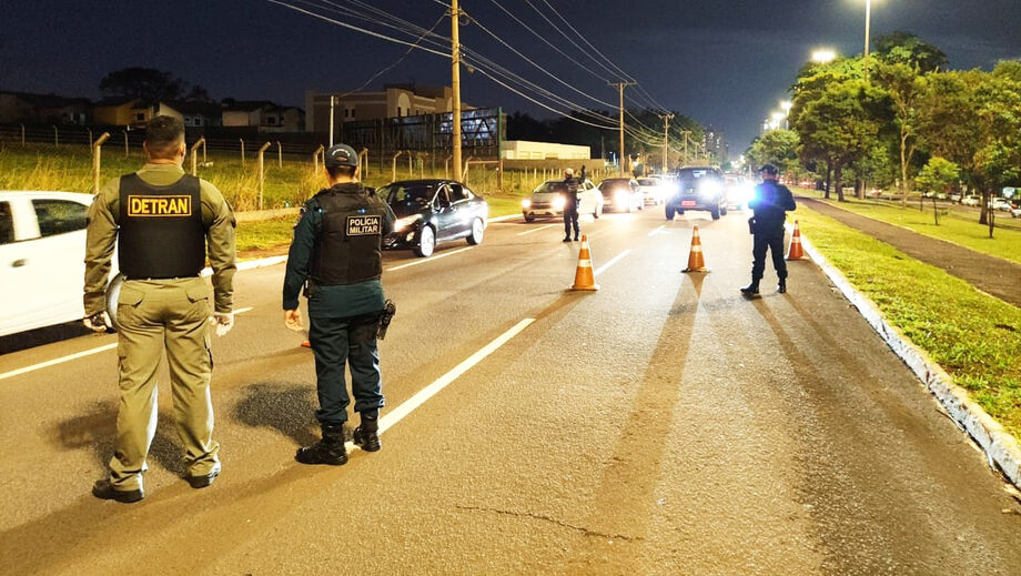 Equipe do Detran em operação