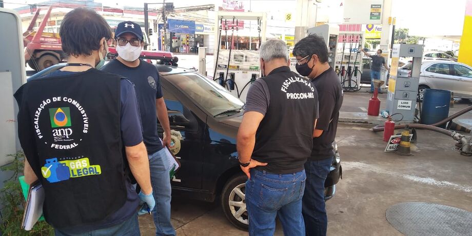 O Procon fez uma vistoria nos postos de gasolina