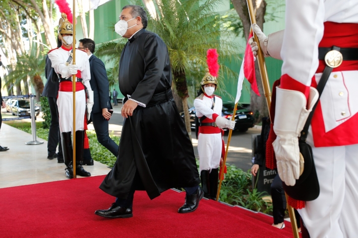 O ministro Kassio Nunes Marques tomou posse ontem em cerimônia que durou 14 minutos