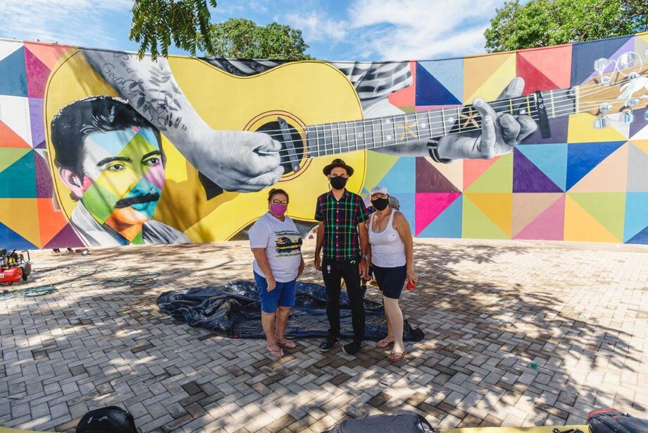 O desenho faz parte de um novo projeto de Kobra