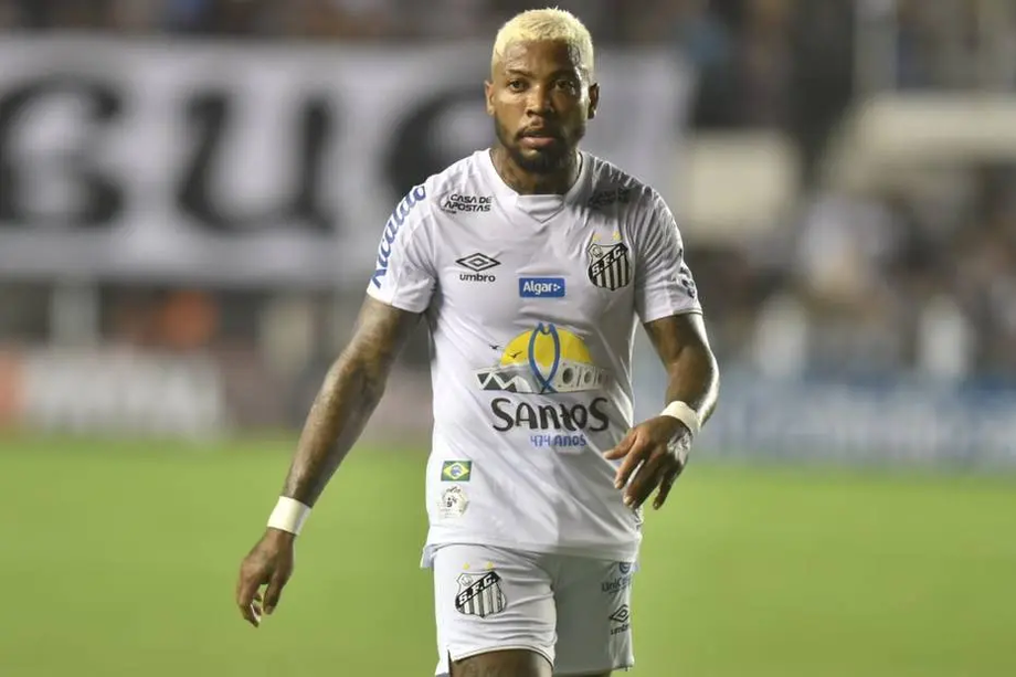 O atacante Marinho, do Santos