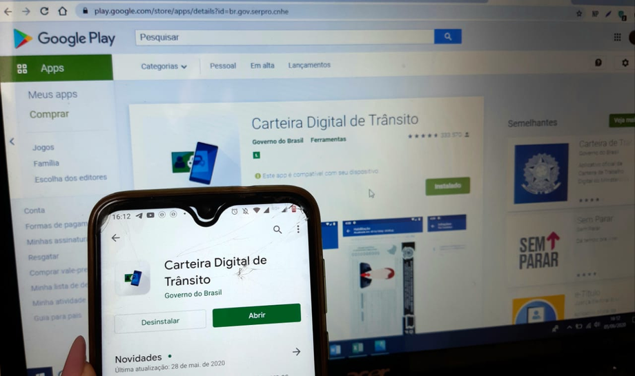 O app Carteira Digital de Trânsito foi desenvolvido pelo Serpro para o Ministério da Infraestrutura
