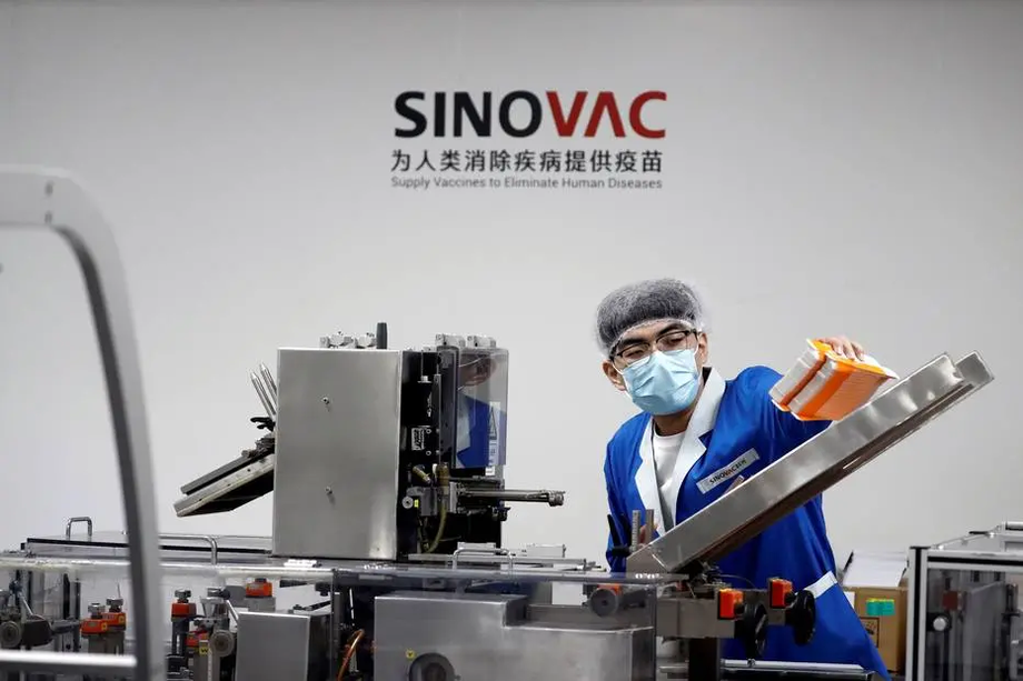 O laboratório da fabricante de vacinas Sinovac Biotech em Pequim, China