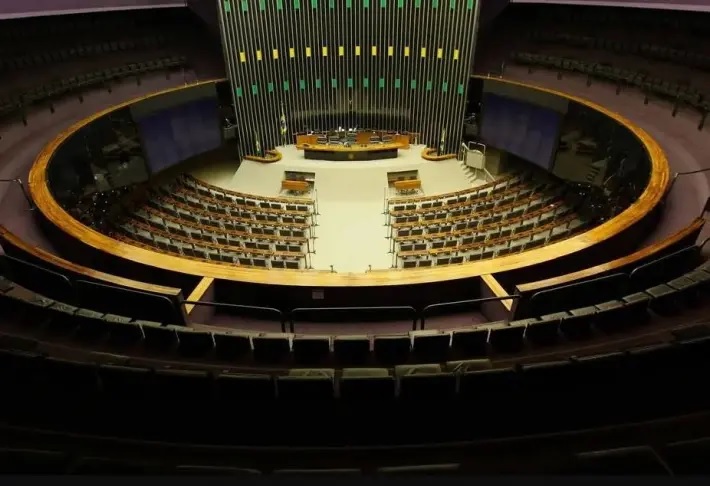 Plenário da Câmara dos Deputado, em Brasília.
