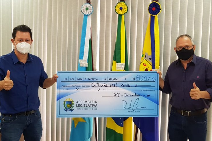 Renato Câmara fez nesta terça-feira a entrega de uma emenda parlamentar para o Hospital Municipal de Ivinhema