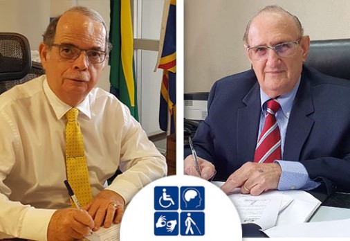A parceria foi assinada hoje (3), Dia Internacional da Pessoa com Deficiência, pelo Des. Paschoal Carmello Leandro e pelo Des. Nicanor de Araújo Lima.