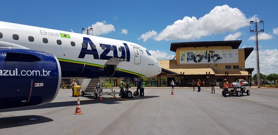 Para essas operações, a Azul escalou a recém-fabricada aeronave 195 E2 da Embraer, o maior avião já fabricado no Brasil