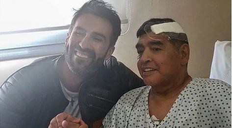 Diego Maradona e seu médico pessoal, Leopoldo Luque