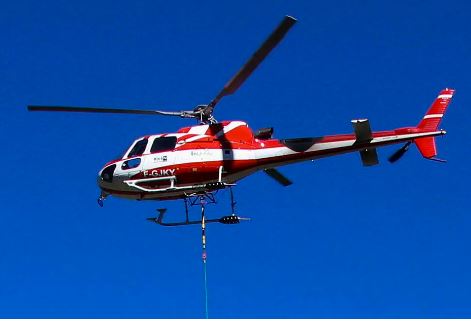 Modelo do helicóptero que caiu na França