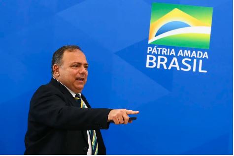 O ministro da Saúde, Eduardo Pazuello