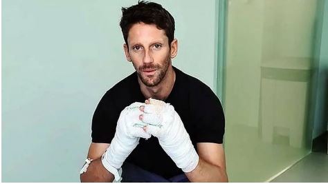 Grosjean se salvou depois de um acidente grave no GP do Bahrein