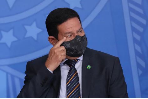 O vice-presidente, Hamilton Mourão