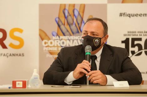 O ministro da Saúde, Eduardo Pazuello
