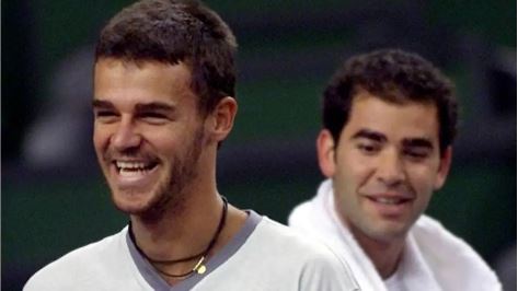 Guga e Pete Sampras se enfrentaram três vezes