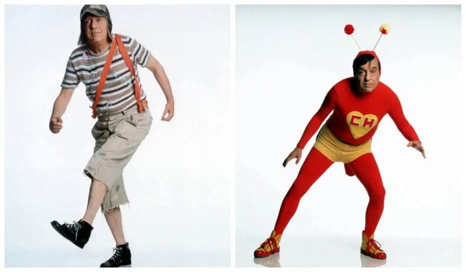 Chaves e Chapolin Colorado, personagens criados e interpretados por Roberto Bolaños, que morreu em 2014