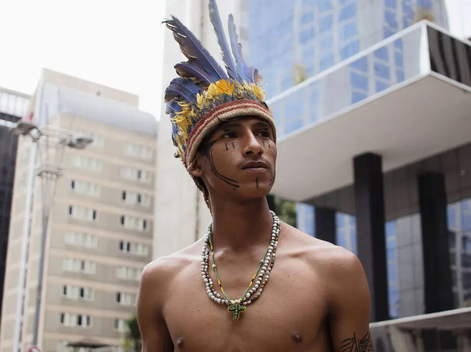 Kunumi MC. Werá Jeguaka Mirim, rapper paulistano aldeia de Krukutu, na zona sul de São Paulo, é um dos selecionados pelo Natura Musical 2020