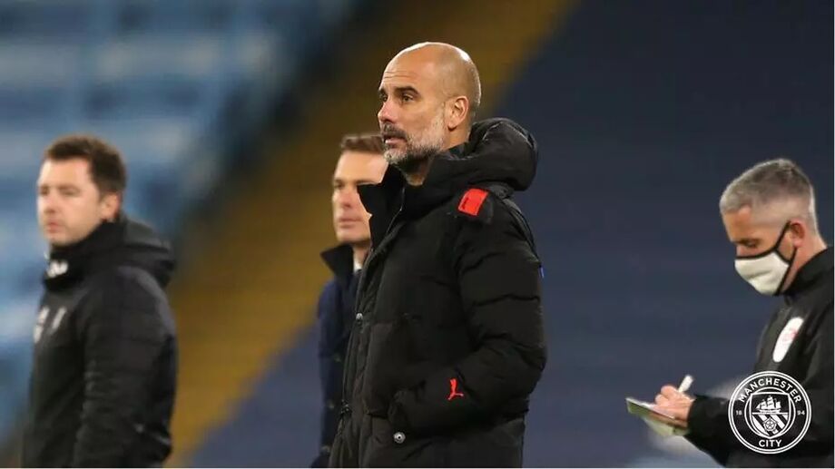 Pep Guardiola, que chegou ao 700º jogo na carreira de treinador