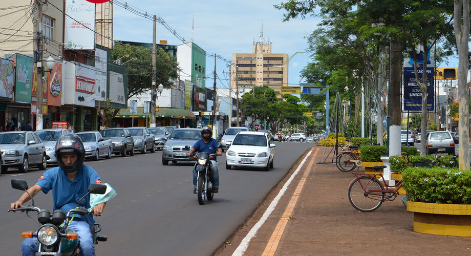 A Avenida Marcelo Pires em Dourados