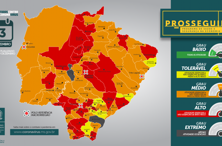 Os dados constam na atualização referentes à 48ª semana epidemiológica do Programa Prosseguir