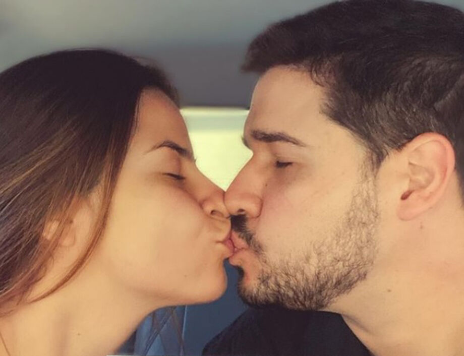 A nutricionista e estudante de medicina, Maria Cecília Trad e seu noivo Alexandre Gonfiantini