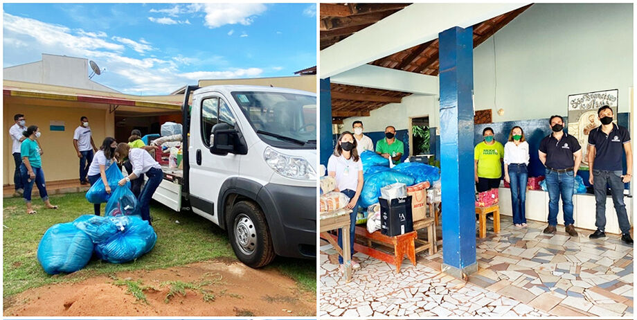Ao todo foram doados quase uma tonelada de alimentos, mais de 500 tipos de brinquedos, cerca de 300 itens entre calçados e roupas, além de 300 itens de materiais escolares