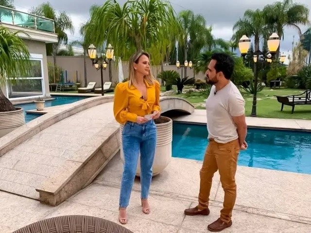 A apresentadora Eliana, do SBT, exibirá entrevista gravada há três semanas com Luciano, quando cantor não estava com covid-19
