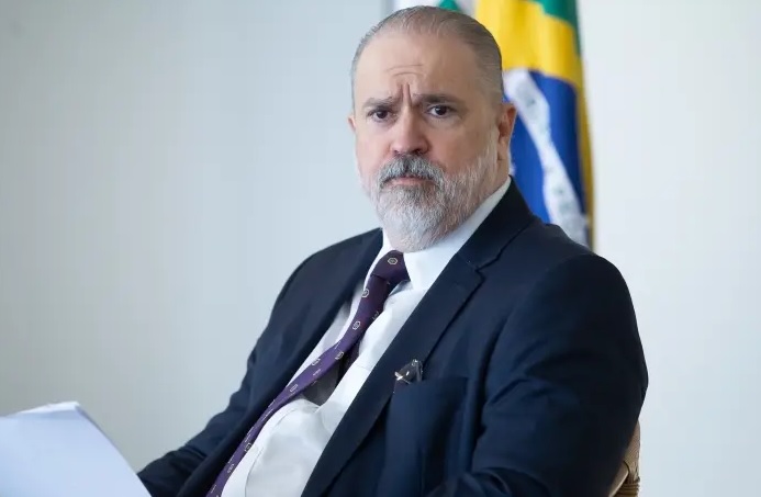 O procurador-geral da República, Augusto Aras, em encontro com jornalistas nesta terça, 15, em Brasília