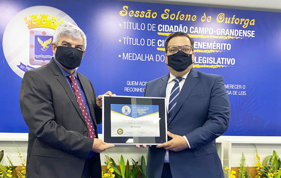 Ayache foi indicado a receber o título pelo vereador Francisco Veterinário