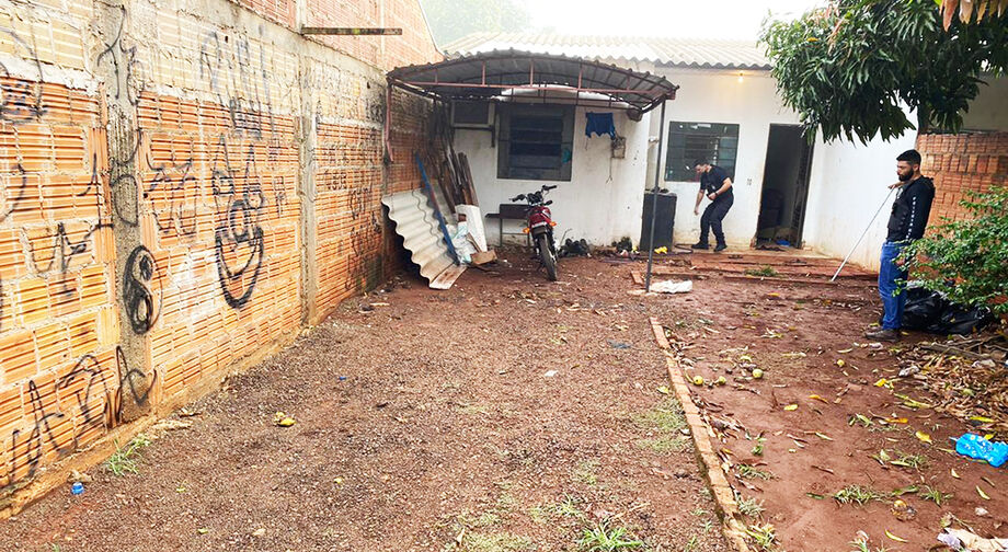 A residência foi vistoriada hoje de manhã (8)