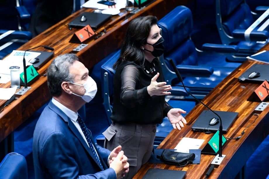 A senadora Simone Tebet