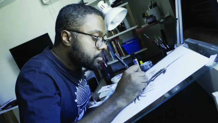 Marcelo D'Salete está na série 'HQuem A Arte de Desenhar Histórias'