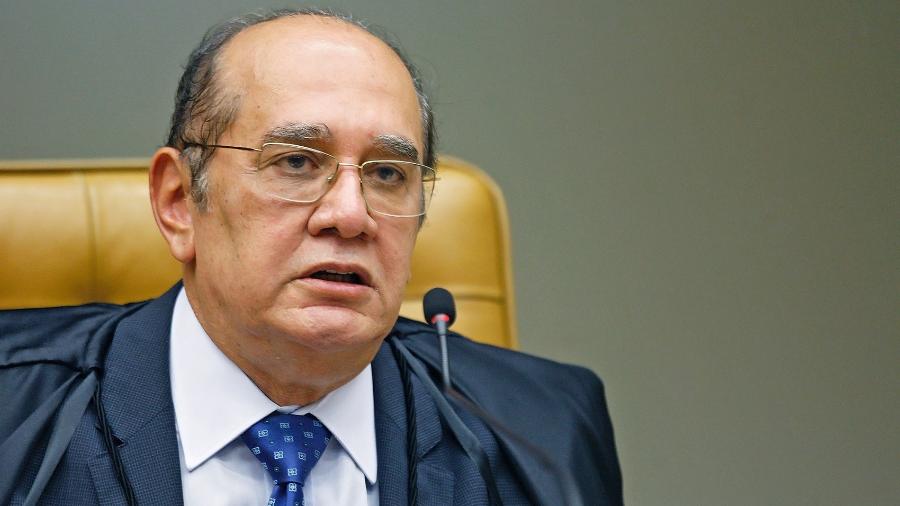 O ministro Gilmar Mendes em sessão do STF (Supremo Tribunal Federal)