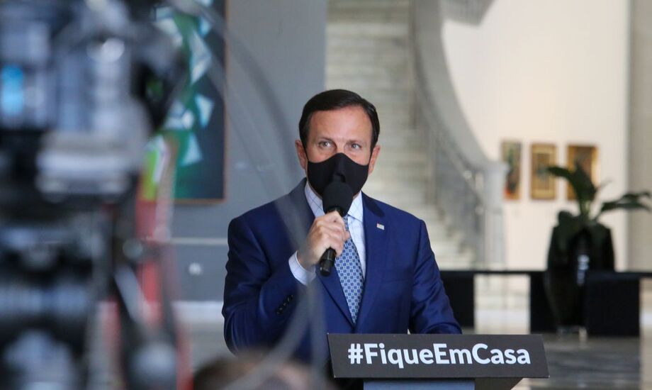 O governador de SP, João Dória