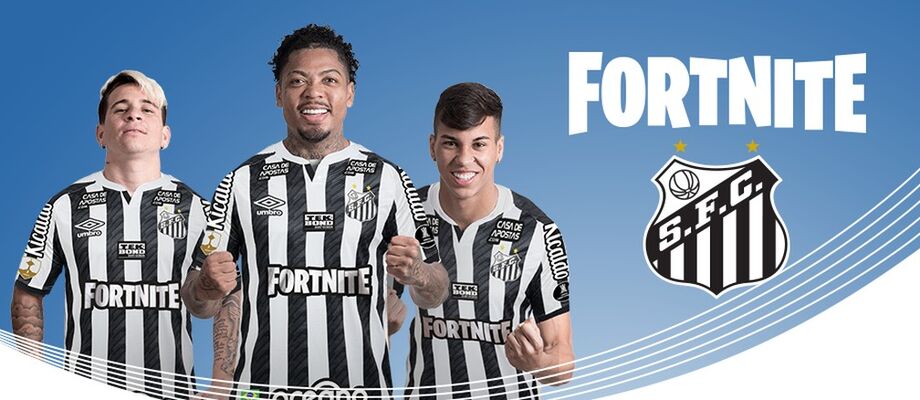 Fortnite estampará a camisa do Santos na final da Libertadores