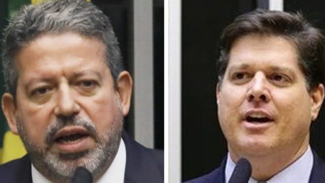 Principais candidatos à Presidência da Câmara, Arthur Lira (PP-AL) e Baleia Rossi (MDB-SP)
