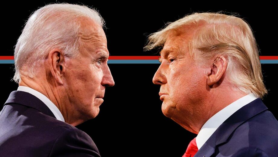 Presidente Eleito Joe Biden ao lado do atual Presidente dos EUA