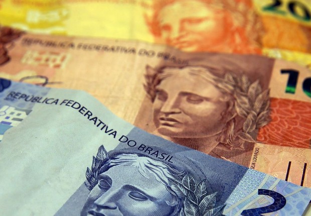 Dinheiro, moeda, real, nota, reais
