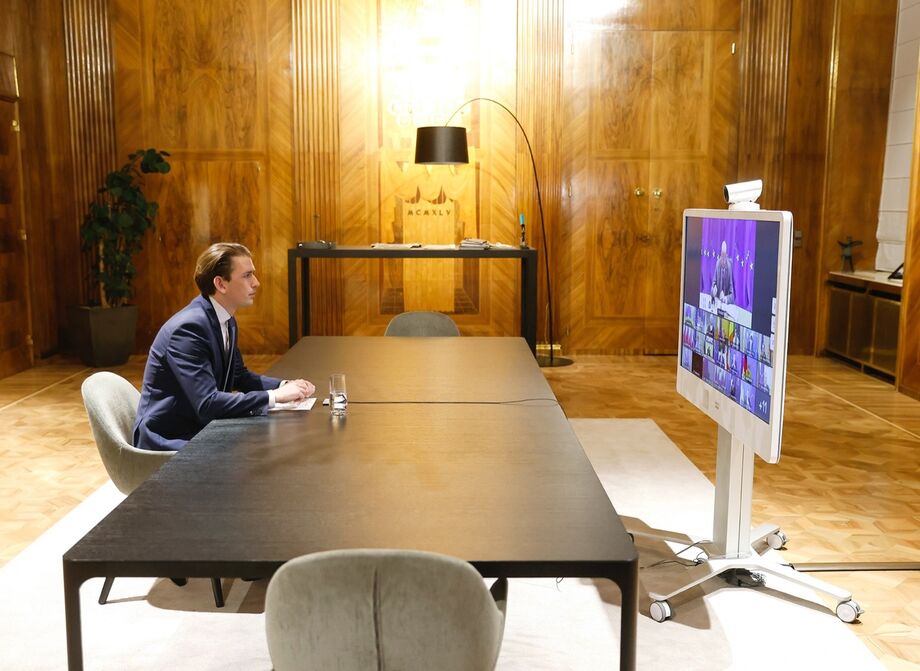 O primeiro-ministro da Áustria, Sebastian Kurz
