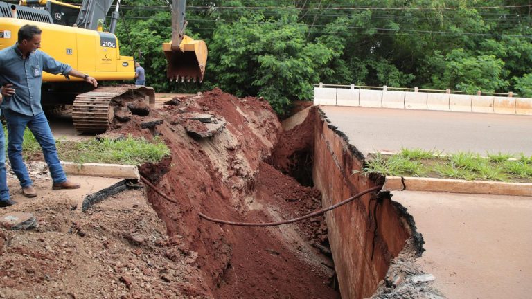 Prefeitura inicia reparos em ponte de acesso ao Jardim Aeroporto e planeja liberar tráfego em 10 dias