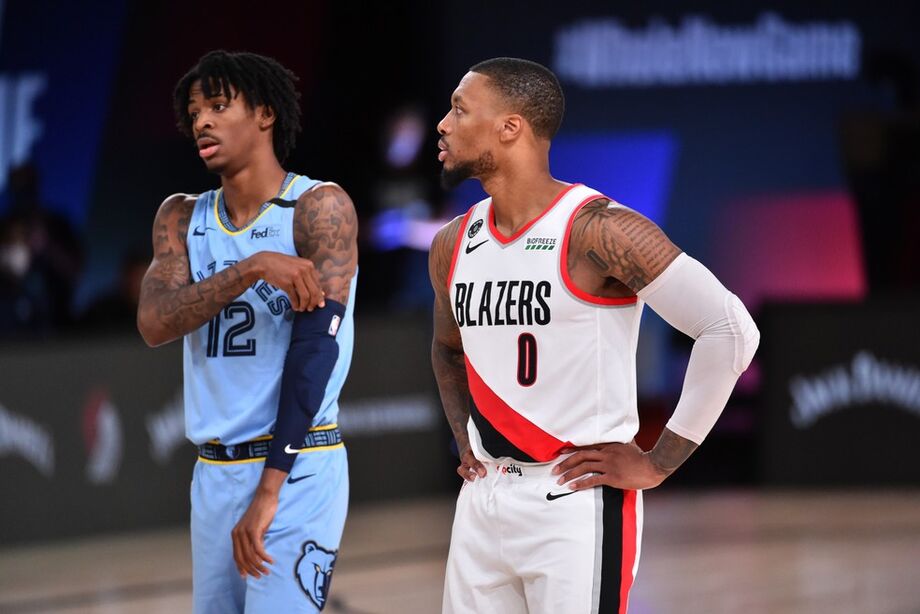 Portland Trail Blazers e Memphis Grizzlies em jogo na última temporada