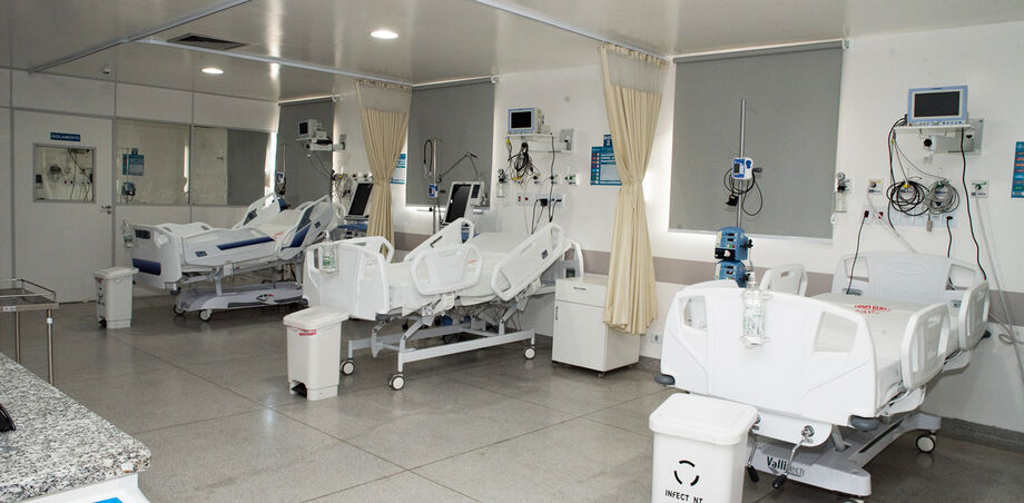 Leitos no hospital Santa Casa